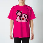 むてきんぐオリジナルグッズ販売所のピンクはげTシャツ（いってらっしゃーい） スタンダードTシャツ