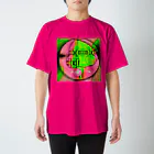 egg Artworks & the cocaine's pixのGreen Child in Circle スタンダードTシャツ