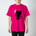 えかきにゃんこのお店♪のくろねこタバコ・・ スタンダードTシャツ