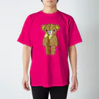 Cɐkeccooのクマのブラウン(うさぎのラビのお友達) スタンダードTシャツ