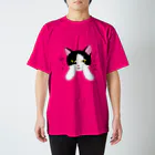 雪猫@LINEスタンプ発売中のごまくん『ここだけの話にゃよ…』 スタンダードTシャツ