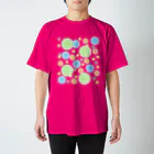 sanasanaのカラフル水玉(ブルー＆グリーン） Regular Fit T-Shirt