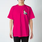 Ａｔｅｌｉｅｒ　Ｈｅｕｒｅｕｘの鍵盤ハーモニカを弾く猫 Regular Fit T-Shirt