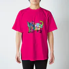 ZENART(ゼンアート)のカラフルな猫　そうカラネコ スタンダードTシャツ