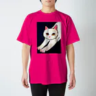 suzuejyaの白猫のびーん スタンダードTシャツ