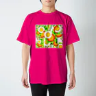 ✨🌈✨ユラクラカン🇯🇵 ✨🌈✨の🥗ご機嫌サラダDAY🥗 スタンダードTシャツ