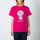 KYOSUKEのエリザベスカラー猫(ピンク)Tシャツ スタンダードTシャツ