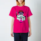 Tako＆Negi SUZURI支店のパンダ巫女 舞姿 スタンダードTシャツ