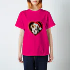 saitosekaiのクリスマスの癒しの子犬 スタンダードTシャツ