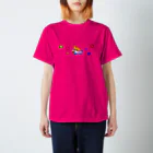 タカのお月さまとプカプカ、イルカちゃん スタンダードTシャツ