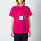 旻天堂(旧 ゆうれい星)のおにぎり(白) スタンダードTシャツ