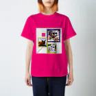 まちゃのヤンチャ猫3匹 Regular Fit T-Shirt