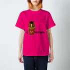 au♡lio アウリオのI love horse. スタンダードTシャツ