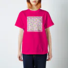 charlolのCharlieカラフル背景ホワイト スタンダードTシャツ