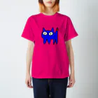 きょうは、なにをきようか。のねこですから。青 Regular Fit T-Shirt