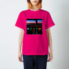 Teatime ティータイムのコックピット 航空ジェット機 空の飛行機  スタンダードTシャツ