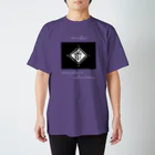 ゆにねこ惑星の❖僕のｴｰﾃﾞﾙﾜｲｽ❖黒色×白字 Regular Fit T-Shirt