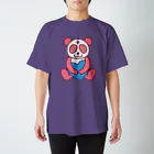 ADKS-SHOPのボタンパンダ ピンク Regular Fit T-Shirt
