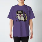 Funny Reptile Artののほほんサバモニ スタンダードTシャツ