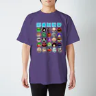 タイムマシン部グッズショップの妖怪ビンゴTシャツ（水色ロゴ） スタンダードTシャツ