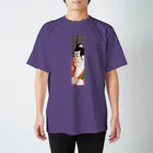 陽気絵屋(Yo-U-Ki-e, ya)-POP浮世絵のYo-U-Ki-e「市川鰕蔵」縦型Tシャツ【浮世絵】 スタンダードTシャツ