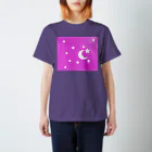 TOKOHARUの月と星　ピンク スタンダードTシャツ