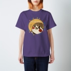 “すずめのおみせ” SUZURI店のすずめだいきち(Smile makes you happy) Regular Fit T-Shirt