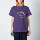 エダマメトイチ雑貨店のI love birds B 大 Regular Fit T-Shirt