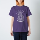 7IRO GLAMOUROUSのノエル・デストロイ・クラッシャー線画Tシャツ濃色 Regular Fit T-Shirt