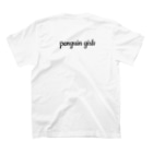 natto_naoのペンギンガールズTシャツ Regular Fit T-Shirtの裏面
