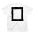 工房KOME kijiworks（Bottega KOME kijiworks）のYORASHI frame-black logo スタンダードTシャツの裏面