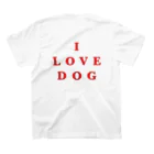 healing door のI LOVE DOG(背面プリントあり) スタンダードTシャツの裏面