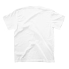 ユニークなワンちゃんデザインのお店のボーダーコリー モノクロデザイン Regular Fit T-Shirtの裏面