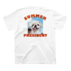 𝐿𝑂𝑉𝐸𝑌𝑂𝑈の夏の大統領(背面Ver.) スタンダードTシャツの裏面