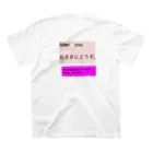 MibaKadekaruのAfter you I’m not good at downhill  スタンダードTシャツの裏面