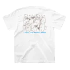 coeur.yu（クードットユー）の  音楽なしじゃ生きていけない（ロゴカラー：ブルー） スタンダードTシャツの裏面