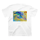 アート工房　甘月蝕(kanngesshoku)『TAaKA』のストアのMary's  tweets『ワーイ、海水浴って最高!!』 Regular Fit T-Shirtの裏面