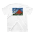 misakiの赤富士🗻バックプリント Regular Fit T-Shirtの裏面