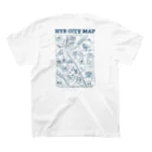 HitYouEternityのHYE CITY MAP (sky blue) スタンダードTシャツの裏面