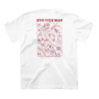 HitYouEternityのHYE CITY MAP(red) スタンダードTシャツの裏面