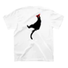 sunokko designのclimbing black cat バックプリント Regular Fit T-Shirtの裏面