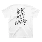 工房KOME kijiworks（Bottega KOME kijiworks）のBK KIJI WORKS-brack logo スタンダードTシャツの裏面