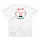 イラスト MONYAAT のバックプリント POMEぶ Cスイカ スタンダードTシャツの裏面