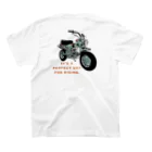 mayon's animal shopのバイクTシャツ　レトロなダックス Regular Fit T-Shirtの裏面