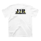 Threefall Japan Aviationの背面ロゴ！【J3Rロゴ（TFJAバージョン:３ｃｈ手書き滑走路） 】 Regular Fit T-Shirtの裏面