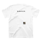 neco7のNo Cats No Life スタンダードTシャツの裏面