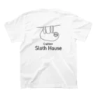 Craftbeer Sloth Houseのいつも背中にケモちゃんを Regular Fit T-Shirtの裏面