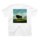 kuukai-koubouの巨大牛 スタンダードTシャツの裏面