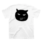 猫の下僕プロジェクトの猫の下僕（背面プリント付き） Regular Fit T-Shirtの裏面