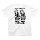 shinichiro matsuyamaのTIGER BUTTER HOT CAKE モノクロ Regular Fit T-Shirtの裏面